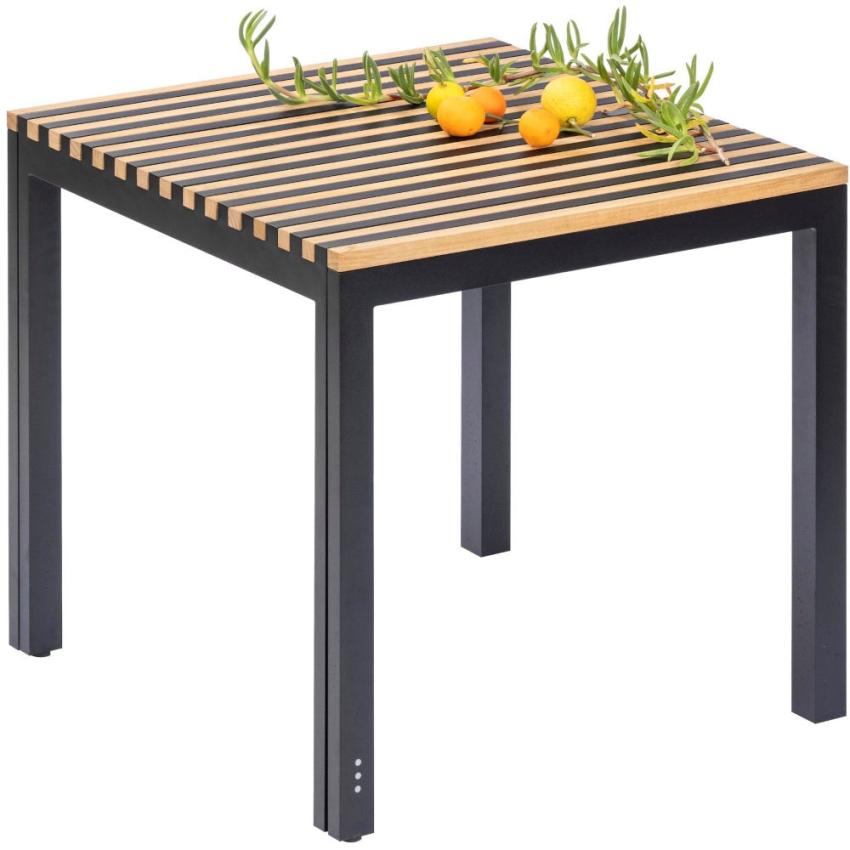 SUTRA • ausziehbarer Gartentisch / & Teak • Esstisch Aluminium EGO » Online-Shop Paris • 78-137×78 PAVILLA